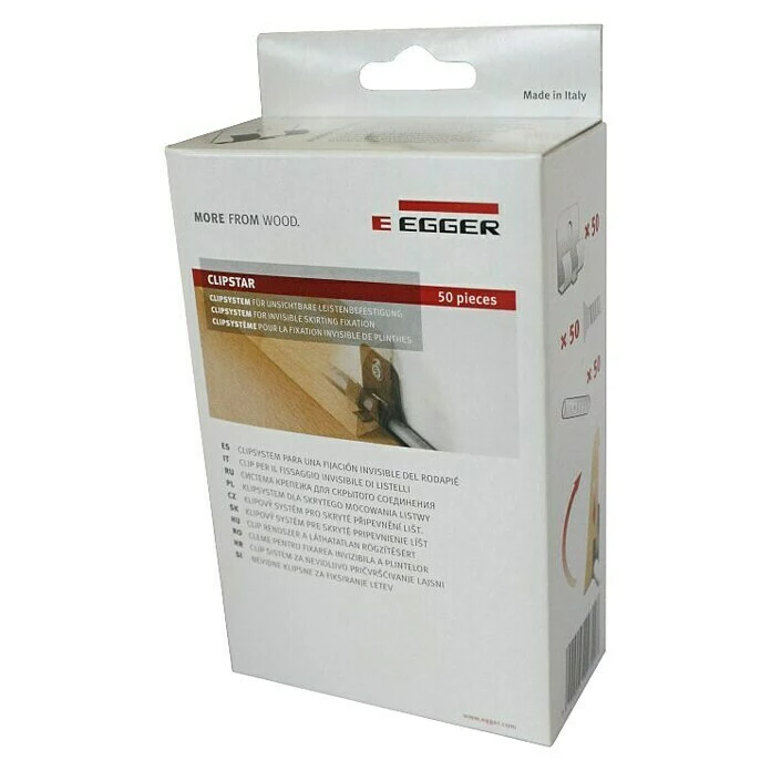 BAUHAUS Egger Befestigungsclip Clipstar 50 Stk. 1 BAUHAUS Egger Befestigungsclip Clipstar 50 Stk.