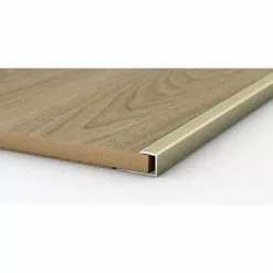 BAUHAUS LOGOCLIC Endprofil 253 Gold, 0,9 M X 24 Mm X 17 Mm, Montageart: Kleben