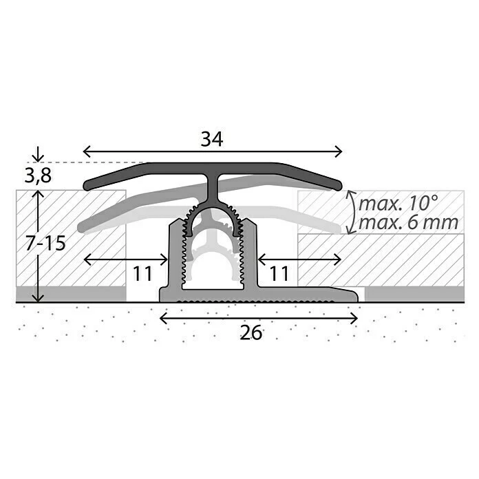 BAUHAUS MyStyle MyDream Universalprofil 3in1 Golden Vista Oak 1 M X 34 Mm X 15 Mm, Montageart: Stecken 2 BAUHAUS MyStyle MyDream Universalprofil 3in1 Golden Vista Oak 1 M X 34 Mm X 15 Mm, Montageart: Stecken – Bild 2