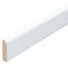 BAUHAUS Sockelleiste 2,4 M X 0,6 Cm X 2,3 Cm, Einseitig Gerundet, Weiß Lackiert