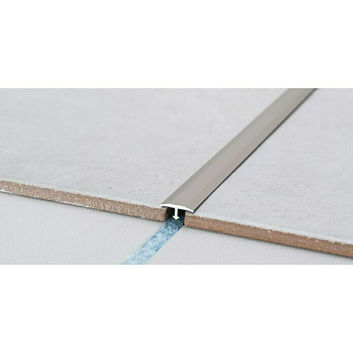 BAUHAUS LOGOCLIC T-Profil 265 Edelstahl Matt, 2,7 M X 14 Mm, Montageart: Kleben 1 BAUHAUS LOGOCLIC T-Profil 265 Edelstahl Matt, 2,7 M X 14 Mm, Montageart: Kleben