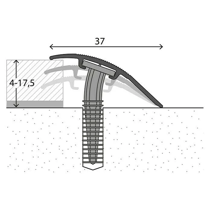 BAUHAUS LOGOCLIC Anpassprofil 205 Sahara, 2,7 M X 37 Mm, Montageart: Schrauben 2 BAUHAUS LOGOCLIC Anpassprofil 205 Sahara, 2,7 M X 37 Mm, Montageart: Schrauben – Bild 2