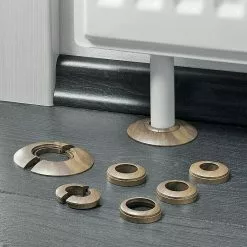 BAUHAUS LOGOCLIC Rohrrosette Nussbaum, 2 Stk., Kunststoff