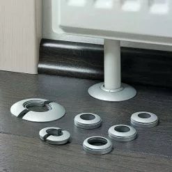 BAUHAUS LOGOCLIC Rohrrosette Silber, 2 Stk., Kunststoff