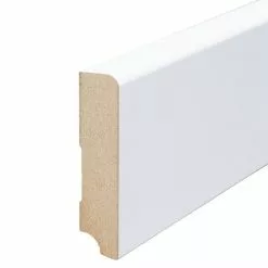 BAUHAUS Sockelleiste Weiß, 2,4 M X 18 Mm X 78 Mm, Gerade