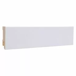 BAUHAUS Sockelleiste Weiß, 2,4 M X 16 Mm X 50 Mm, Gerade