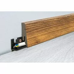 BAUHAUS LOGOCLIC Aquaprotect Sockelleiste Edition K58 Bona Oak 2,6 M X 18 Mm X 58 Mm, Gerade