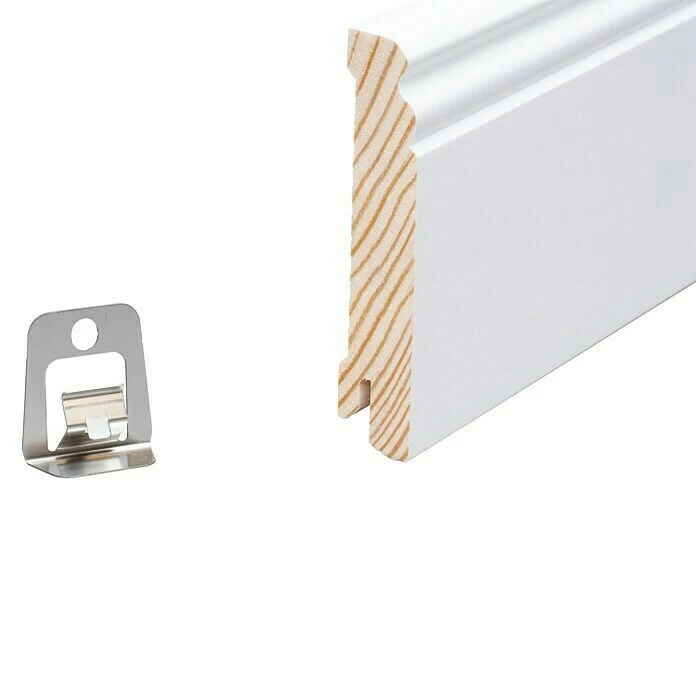 BAUHAUS Sockelleiste 2,4 M X 1,8 Cm X 9,6 Cm, Nadelholz, Lackiert 4 BAUHAUS Sockelleiste 2,4 M X 1,8 Cm X 9,6 Cm, Nadelholz, Lackiert – Bild 4