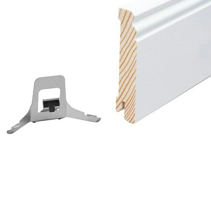 BAUHAUS Sockelleiste 2,4 M X 1,8 Cm X 9,6 Cm, Nadelholz, Lackiert 5 BAUHAUS Sockelleiste 2,4 M X 1,8 Cm X 9,6 Cm, Nadelholz, Lackiert – Bild 5