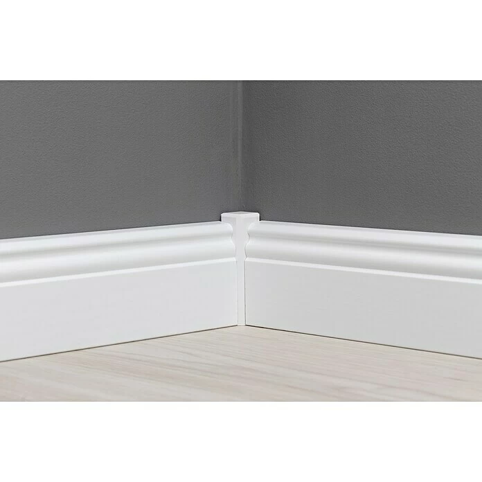 BAUHAUS Sockelleiste 2,4 M X 1,8 Cm X 9,6 Cm, Nadelholz, Lackiert 6 BAUHAUS Sockelleiste 2,4 M X 1,8 Cm X 9,6 Cm, Nadelholz, Lackiert – Bild 6