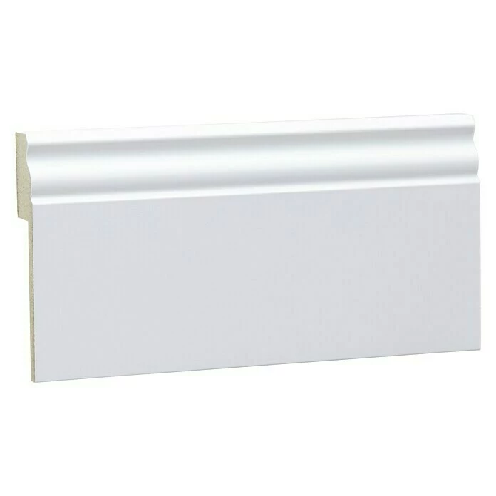 BAUHAUS Sockelleiste Weiß, 2,4 M X 19 Mm X 100 Mm, Profiliert 2 BAUHAUS Sockelleiste Weiß, 2,4 M X 19 Mm X 100 Mm, Profiliert – Bild 2