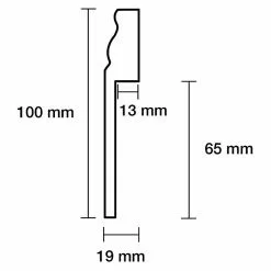 BAUHAUS Sockelleiste Weiß, 2,4 M X 19 Mm X 100 Mm, Profiliert 5 BAUHAUS Sockelleiste Weiß, 2,4 M X 19 Mm X 100 Mm, Profiliert -Angebote Fliesen Store 12 6122