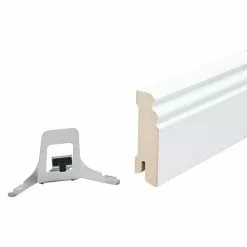 BAUHAUS Sockelleiste Weiß, 2,44 M X 1,8 Cm X 5,8 Cm, Profiliert -Angebote Fliesen Store 12 6127