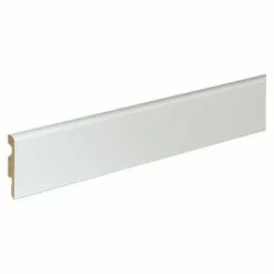 BAUHAUS Sockelleiste FU07L Weiß, 2,4 M X 10 Mm X 58 Mm