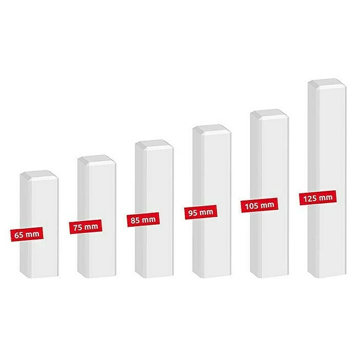 BAUHAUS Eckstäbchen 21 X 21 X 85 Mm, Weiß, 4 Stk. 3 BAUHAUS Eckstäbchen 21 X 21 X 85 Mm, Weiß, 4 Stk. – Bild 3