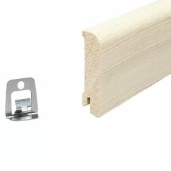 BAUHAUS Sockelleiste 2,4 M X 1,8 Cm X 7,6 Cm, Kiefer, Unbehandelt -Angebote Fliesen Store 12 6214