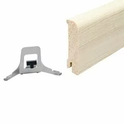 BAUHAUS Sockelleiste 2,4 M X 1,8 Cm X 7,6 Cm, Kiefer, Unbehandelt -Angebote Fliesen Store 12 6215