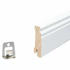 BAUHAUS Sockelleiste 2,4 M X 1,8 Cm X 7 Cm, Weiß, Lackiert 9 BAUHAUS Sockelleiste 2,4 M X 1,8 Cm X 7 Cm, Weiß, Lackiert -Angebote Fliesen Store 12 6230