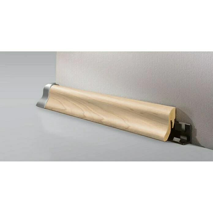 BAUHAUS LOGOCLIC Sockelleiste K40 Ahorn 2,6 M X 22 Mm X 40 Mm, Geschwungen 1 BAUHAUS LOGOCLIC Sockelleiste K40 Ahorn 2,6 M X 22 Mm X 40 Mm, Geschwungen