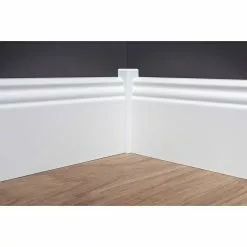 BAUHAUS Sockelleiste Weiß, 2,4 M X 16 Mm X 95 Mm, Profiliert -Angebote Fliesen Store 12 6249