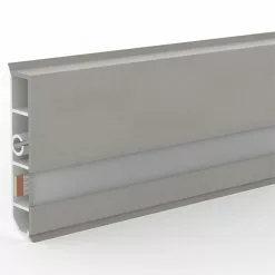 BAUHAUS Deckprofil Cubica LS80 Light Down Aluminium, 2,5 M X 19 Mm X 80 Mm