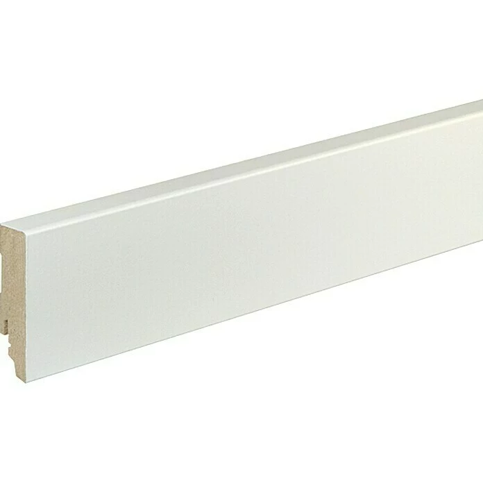 BAUHAUS Sockelleiste FU087L Weiß, 2,4 M X 19 Mm X 70 Mm, Lackiert 1 BAUHAUS Sockelleiste FU087L Weiß, 2,4 M X 19 Mm X 70 Mm, Lackiert