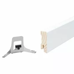 BAUHAUS Sockelleiste 2,4 M X 1,6 Cm X 4 Cm, Nadelholz, Lackiert -Angebote Fliesen Store 12 6281