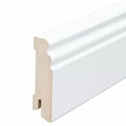 BAUHAUS Sockelleiste 2,44 M X 1,8 Cm X 7 Cm, MDF, Weiß Lackiert, 2 Stk.