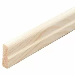 BAUHAUS Sockelleiste 2,4 M X 0,7 Cm X 2,3 Cm, Kiefer, Unbehandelt