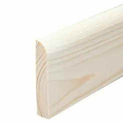 BAUHAUS Sockelleiste 2,4 M X 1,2 Cm X 7 Cm, Fichte, Unbehandelt