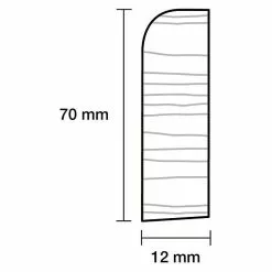 BAUHAUS Sockelleiste 2,4 M X 1,2 Cm X 7 Cm, Fichte, Unbehandelt -Angebote Fliesen Store 12 6309