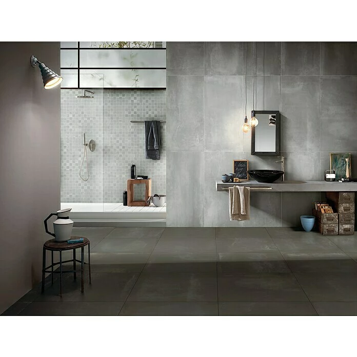 BAUHAUS Feinsteinzeugfliese Metallo Zinco 60 X 120 Cm, Grau, Matt 3 BAUHAUS Feinsteinzeugfliese Metallo Zinco 60 X 120 Cm, Grau, Matt – Bild 3