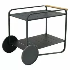 BAUHAUS SENSUM Servierwagen Bergby L X B X H: 92 X 54 X 75 Cm, Schwarz