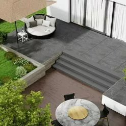 BAUHAUS Marazzi Terrassenfliese Esterno 20T Quarzit Platinum 50 X 100 X 2 Cm, Anthrazit, Matt -Angebote Fliesen Store 12 646