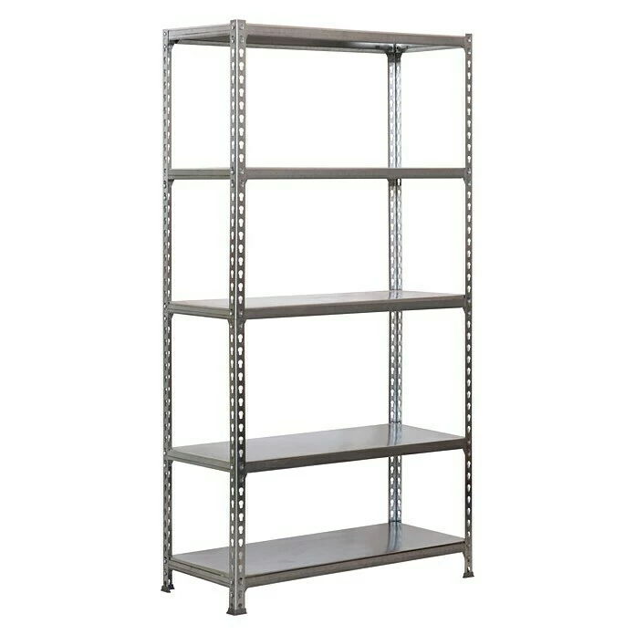 BAUHAUS Simonrack Simonclick Metallregal Super Plus L X B X H: 40 X 110 X 200 Cm, Traglast: 180 Kg/Boden, Anzahl Böden: 5 Stk., Stecken, Silber 1 BAUHAUS Simonrack Simonclick Metallregal Super Plus L X B X H: 40 X 110 X 200 Cm, Traglast: 180 Kg/Boden, Anzahl Böden: 5 Stk., Stecken, Silber