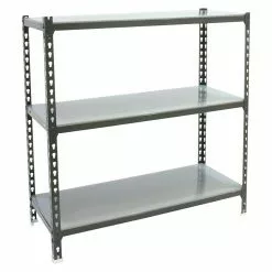 BAUHAUS Simonrack Simonclick Metallregal L X B X H: 30 X 90 X 100 Cm, Traglast: 180 Kg/Boden, Anzahl Böden: 3 Stk., Stecken, Anthrazit/Silber