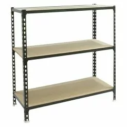 BAUHAUS Simonrack Maderclick Metallregal L X B X H: 30 X 90 X 90 Cm, Traglast: 150 Kg/Boden, Anzahl Böden: 3, Stecken, Anthrazitgrau