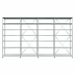 BAUHAUS Scholz Metall-Lagerregal SE Länge: 400 Mm, Breite: 4.080 Mm, Höhe: 2.640 Mm, Traglast: 140 Kg/Boden, Anzahl Böden: 7 Stk.