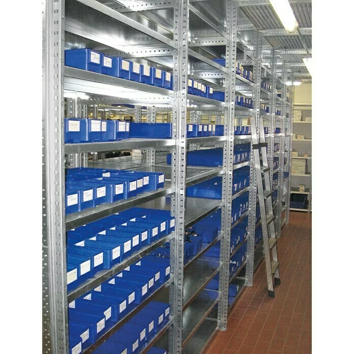 BAUHAUS Scholz Metall-Lagerregal SE Länge: 400 Mm, Breite: 4.080 Mm, Höhe: 2.640 Mm, Traglast: 140 Kg/Boden, Anzahl Böden: 7 Stk. 2 BAUHAUS Scholz Metall-Lagerregal SE Länge: 400 Mm, Breite: 4.080 Mm, Höhe: 2.640 Mm, Traglast: 140 Kg/Boden, Anzahl Böden: 7 Stk. – Bild 2