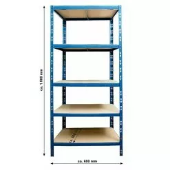 BAUHAUS Regalux Metall-Schwerlastregal M L X B X H: 50 X 60 X 180 Cm, Traglast: 290 Kg/Boden, Anzahl Böden: 5 Stk., Stecken, Blau 9 BAUHAUS Regalux Metall-Schwerlastregal M L X B X H: 50 X 60 X 180 Cm, Traglast: 290 Kg/Boden, Anzahl Böden: 5 Stk., Stecken, Blau -Angebote Fliesen Store 12 6528