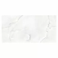 BAUHAUS Feinsteinzeugfliese Onix Cloud 120 X 240 Cm, Weiß/Grau, Glänzend