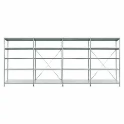 BAUHAUS Scholz Metall-Lagerregal SE Länge: 500 Mm, Breite: 4.080 Mm, Höhe: 1.920 Mm, Traglast: 170 Kg/Boden, Anzahl Böden: 5 Stk.