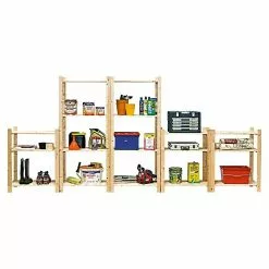 BAUHAUS Regalux Holzregal Grundelement Simple 40 X 75 X 170 Cm, Traglast: 45 Kg/Boden, Holz -Angebote Fliesen Store 12 6688