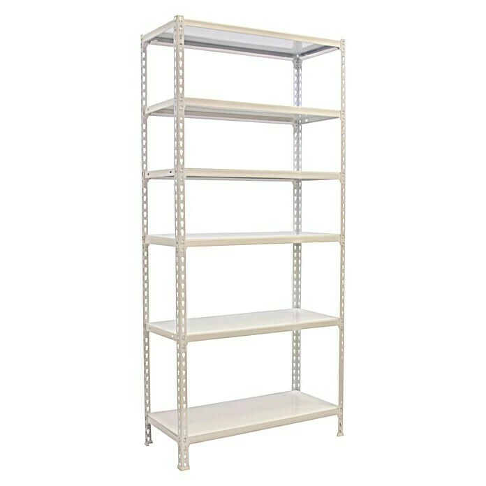 BAUHAUS Simonrack Simonclick Metallregal Plus L X B X H: 30 X 100 X 250 Cm, Traglast: 180 Kg/Boden, Anzahl Böden: 6 Stk., Stecken, Weiß 1 BAUHAUS Simonrack Simonclick Metallregal Plus L X B X H: 30 X 100 X 250 Cm, Traglast: 180 Kg/Boden, Anzahl Böden: 6 Stk., Stecken, Weiß