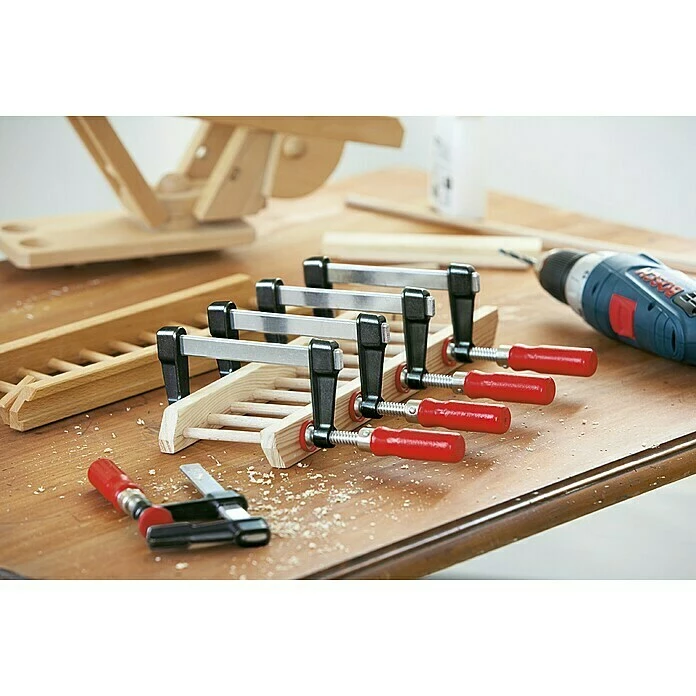 BAUHAUS Bessey Druckguss-Schraubzwinge LM 150/50 Spannweite: 150, Ausladung: 50 Mm, Spannkraft: Bis 2.000 N 3 BAUHAUS Bessey Druckguss-Schraubzwinge LM 150/50 Spannweite: 150, Ausladung: 50 Mm, Spannkraft: Bis 2.000 N – Bild 3