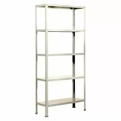 BAUHAUS Simonrack Homeclassic Metallregal L X B X H: 30 X 80 X 180 Cm, Traglast: 100 Kg/Boden, Anzahl Böden: 5 Stk., Schrauben, Weiß