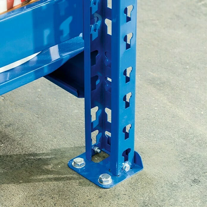 BAUHAUS Regalux Metall-Schwerlastregal Jumbo Anbauregal 60 X 200 X 200 Cm, Traglast: 600 Kg/Boden, Stecken 2 BAUHAUS Regalux Metall-Schwerlastregal Jumbo Anbauregal 60 X 200 X 200 Cm, Traglast: 600 Kg/Boden, Stecken – Bild 2