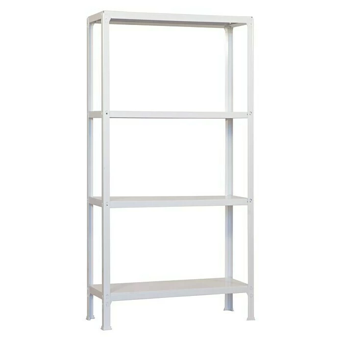 BAUHAUS Simonrack Homeclick Metallregal Mini L X B X H: 30 X 80 X 160 Cm, Traglast: 150 Kg/Boden, Anzahl Böden: 4 Stk., Weiß 1 BAUHAUS Simonrack Homeclick Metallregal Mini L X B X H: 30 X 80 X 160 Cm, Traglast: 150 Kg/Boden, Anzahl Böden: 4 Stk., Weiß