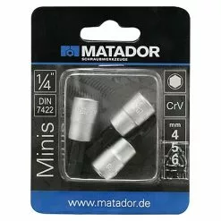 BAUHAUS Matador Steckschlüsseleinsatz-Set Innensechskant, 4mm, 5mm, 6mm