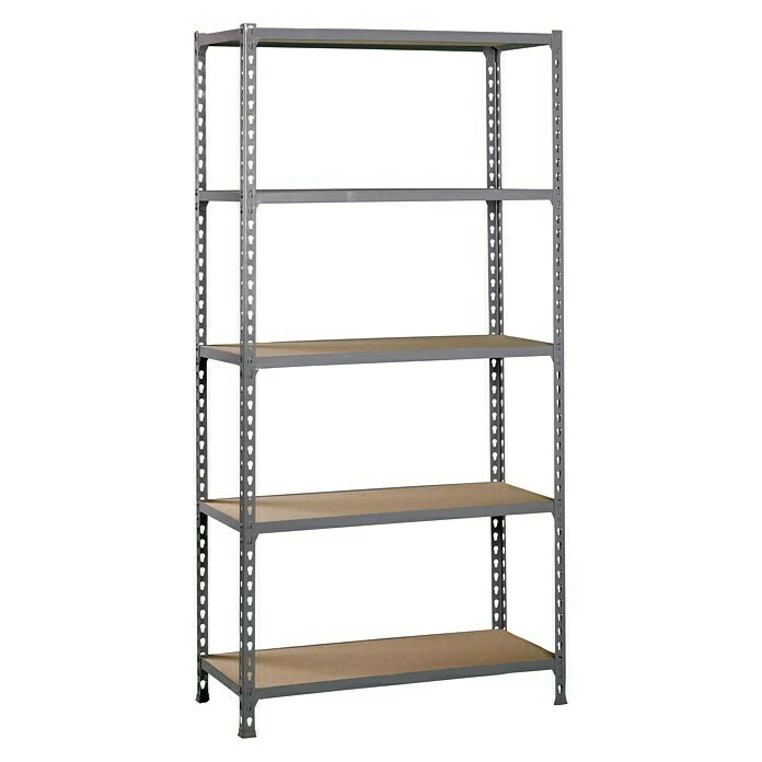 BAUHAUS Simonrack Maderclick Metallregal Super Plus L X B X H: 50 X 110 X 200 Cm, Traglast: 150 Kg/Boden, Anzahl Böden: 5, Stecken, Grau 1 BAUHAUS Simonrack Maderclick Metallregal Super Plus L X B X H: 50 X 110 X 200 Cm, Traglast: 150 Kg/Boden, Anzahl Böden: 5, Stecken, Grau